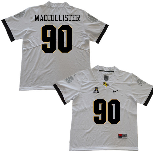 Men #90 Jonathon MacCollister UCF Knights College Football Jerseys Sale-White - Click Image to Close
